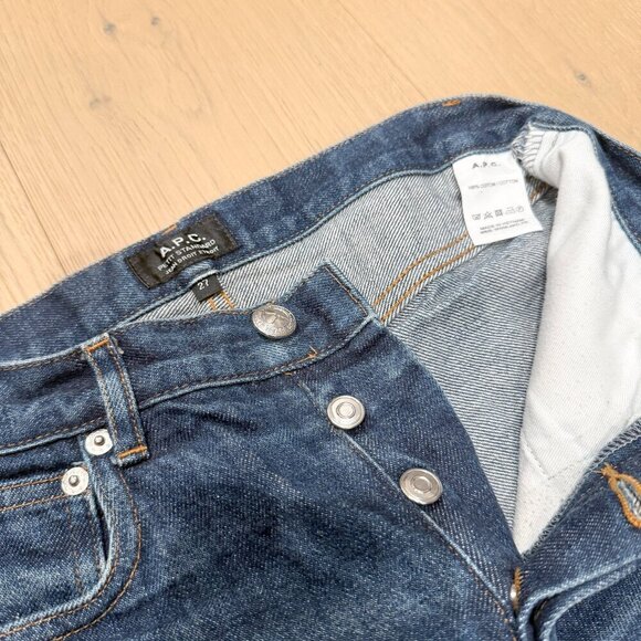 APC SLIM FIT MEDIUM WAIST MEN'S JEANS SIZE 27 - Picture 15 of 16